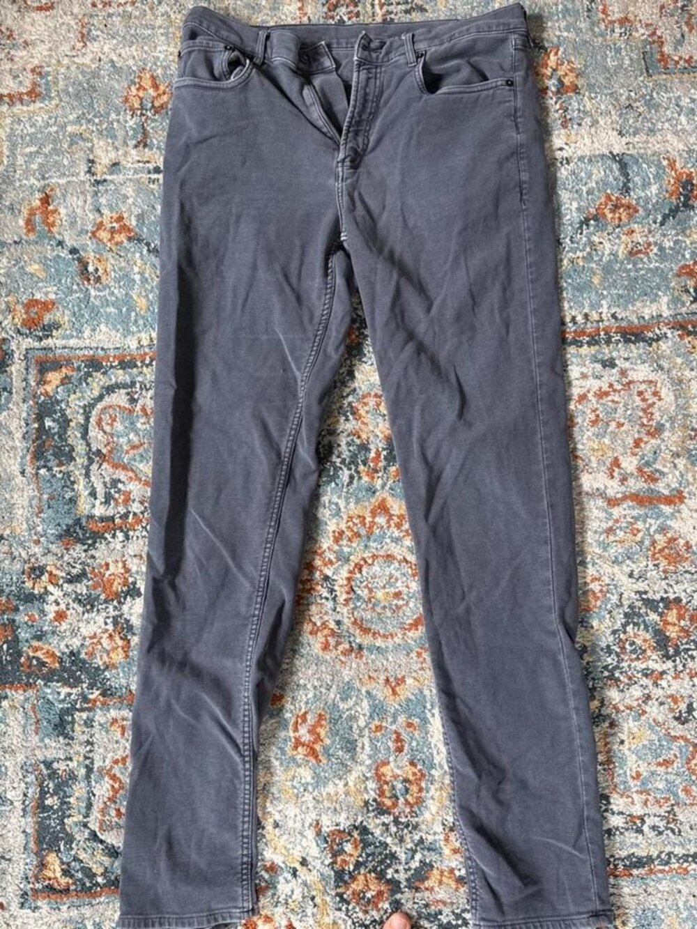 Faherty Gray Stretch Jeans — 34